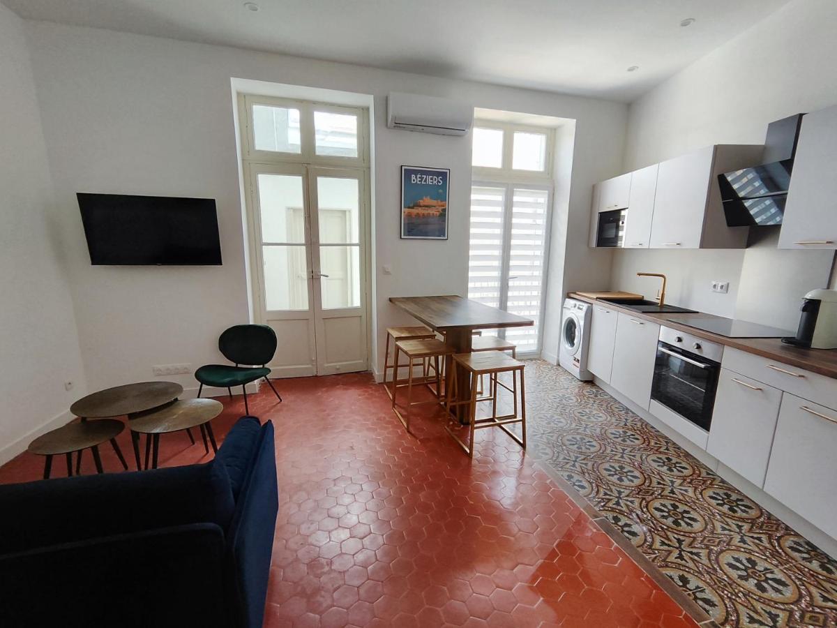 Bright And Modern 3-Bedroom Apartment, 90M2 With Air Condition, In Beziers Exterior photo