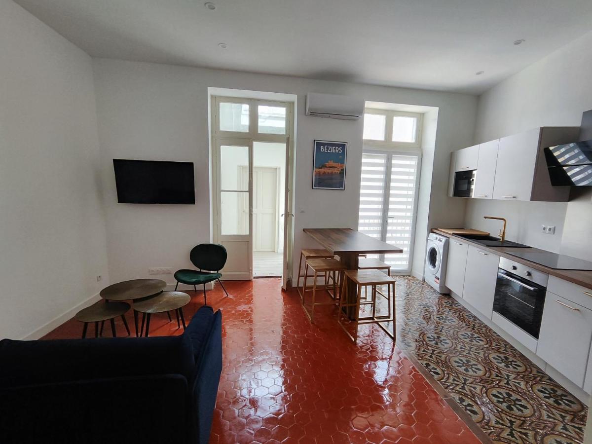 Bright And Modern 3-Bedroom Apartment, 90M2 With Air Condition, In Beziers Exterior photo
